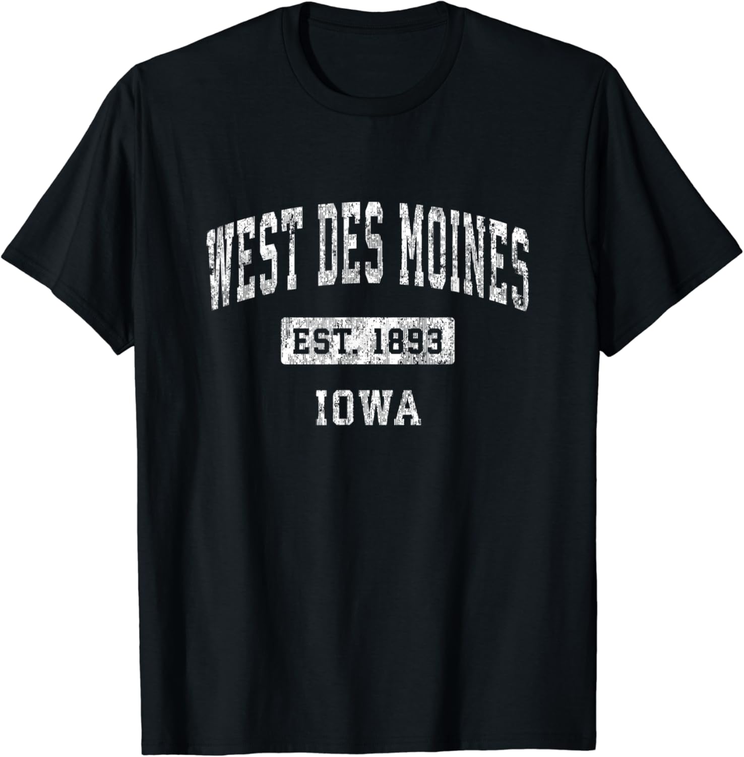 West Des Moines Iowa IA Vintage Established Sports Design T